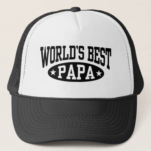Worlds Best Papa Trucker Hat