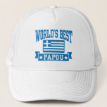 World’s Best Papou Trucker Hat<br><div class="desc">World’s Best Papou Hat</div>