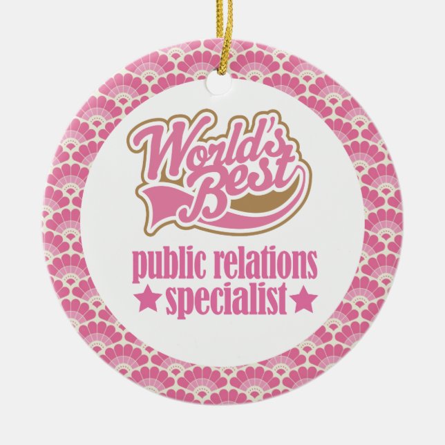 World’s Best Public Relations Gift Ornament (Front)