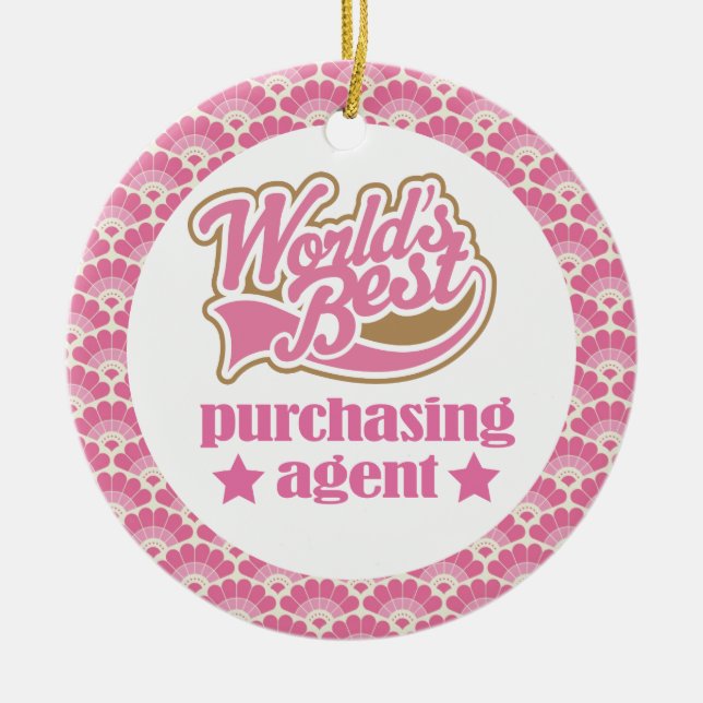 World’s Best Purchasing Agent Gift Ornament (Front)
