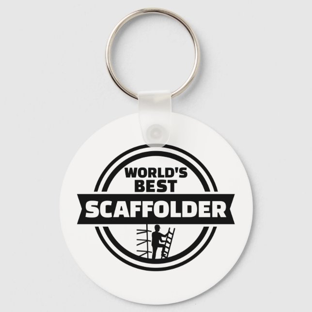 World’s best scaffolder keychain (Front)
