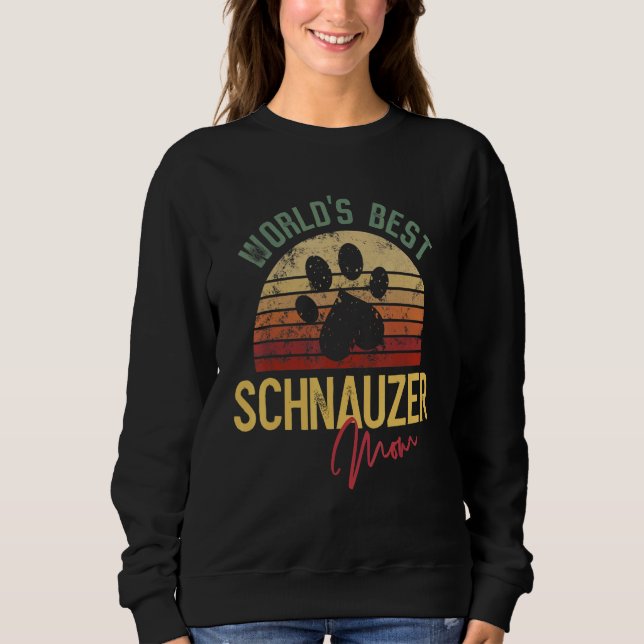 World´s Best Schnauzer Mom Sweatshirt (Front)