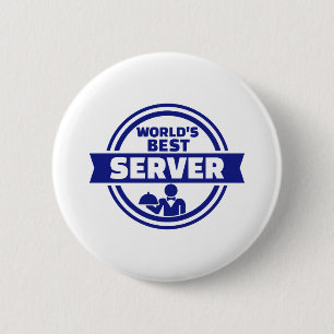 World’s best server pinback button