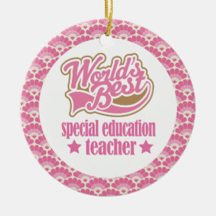 World’s Best Special Education Teacher Gift Ceramic Ornament