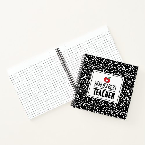 Worlds Best Teacher Appreciation Teacher Day Notebook