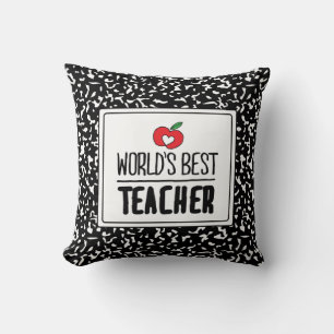 World’s Best Teacher Appreciation Teacher Day Throw Pillow