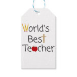 World’s Best Teacher Cool School Supplies Gift Tags World’s Best Teacher Cool School Supplies Gift Tags