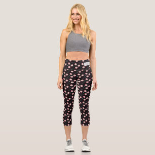 World’s Best Teacher, Cute Apples with Monogram Capri Leggings