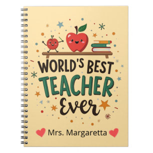 World’s Best Teacher Ever – Funny Playful Design Notebook