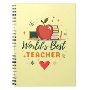 World’s Best Teacher – Personalized Name Gift Notebook