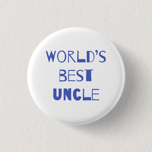 World’s Best Uncle Button (Front)