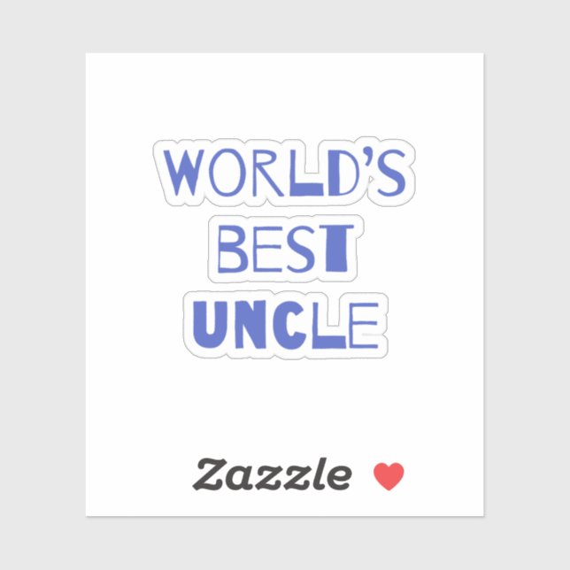 World’s Best Uncle Sticker (Sheet)
