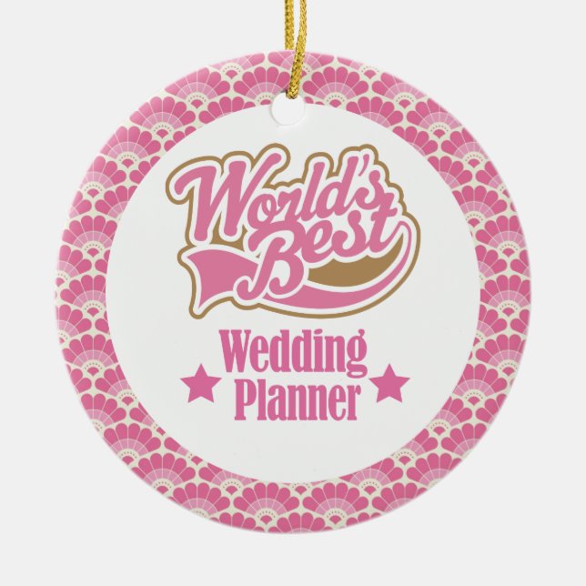 World’s Best Wedding Planner Gift Ornament (Front)