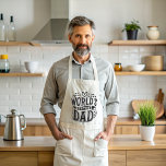 World’s Bestest Dad Heartfelt Typography Long Apron<br><div class="desc">Show your dad just how special he is with this charming "World's Bestest Dad" Apron ! Designed with a bold black and white typography adorned with whimsical hearts and flourishes, this Apron is a perfect blend of fun and affection. The playful yet stylish design makes it a standout piece for...</div>