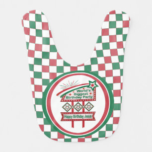 World’s Biggest Birthday Party Marquee Baby Bib