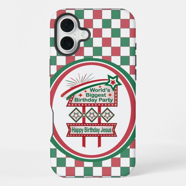 World’s Biggest Birthday Party Marquee iPhone Case (Back)