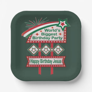 World’s Biggest Birthday Party Marquee Paper Plates