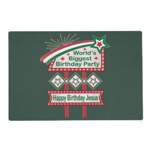 World’s Biggest Birthday Party Marquee Placemat
