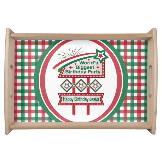 World’s Biggest Birthday Party Marquee Serving Tray (Front)