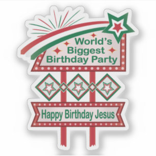 World’s Biggest Birthday Party Marquee Sticker