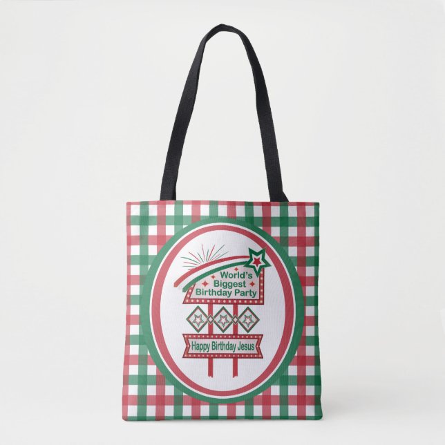 World’s Biggest Birthday Party Marquee Tote Bag (Front)