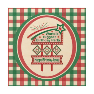 World’s Biggest Birthday Party Marquee Wood Wall Art