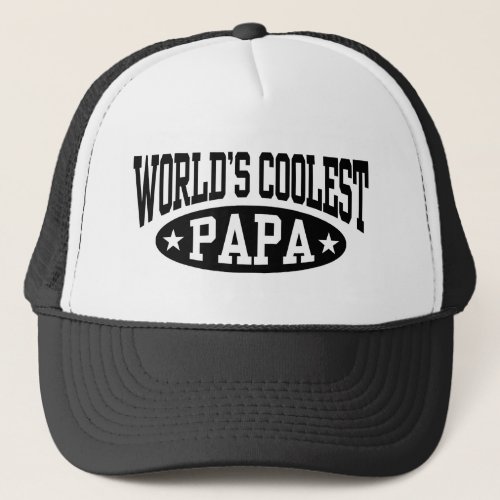Worlds Coolest Papa Trucker Hat