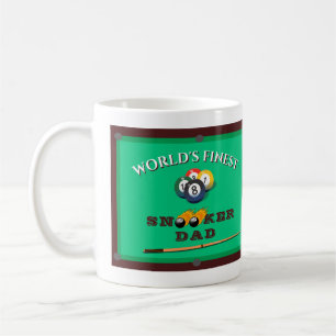 World’s Finest Snooker Dad   Funny Billiards  Coffee Mug