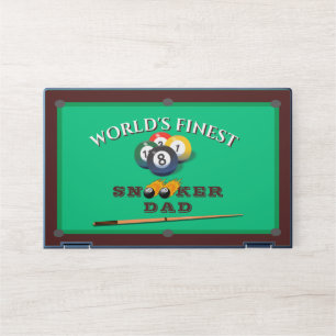 World’s Finest Snooker Dad   Funny Billiards Gift  HP Laptop Skin