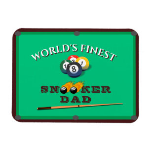 World’s Finest Snooker Dad Funny Billiards Magnet