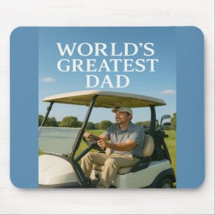 World’s Greatest Dad – Golf Cart Cruise Mouse Pad