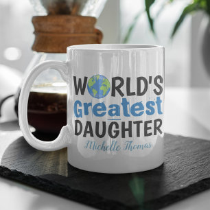 World’s Greatest Daughter Cute Minimalist Coffee M Mug