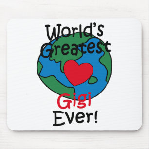 World’s Greatest Gigi Heart Mouse Pad