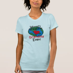 World’s Greatest Grandma Heart T-Shirt