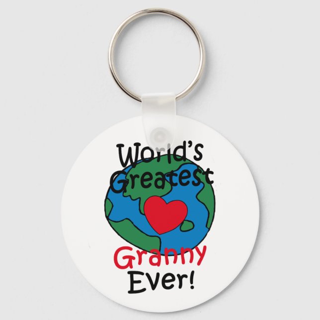 World’s Greatest Granny Heart Keychain (Front)