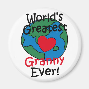World’s Greatest Granny Heart Magnet