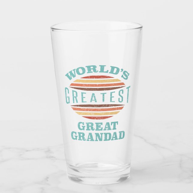 World’s Greatest Great Grandad Glass (Front)