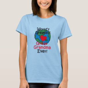 World’s Greatest Great Grandma Heart T-Shirt