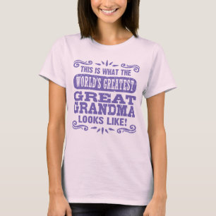 World’s Greatest Great grandma T-Shirt