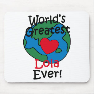 World’s Greatest Lola Heart Mouse Pad