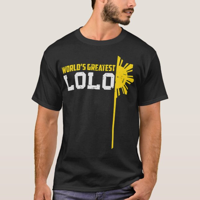 World s Greatest Lolo Filipino Grandpa military ve T-Shirt (Front)