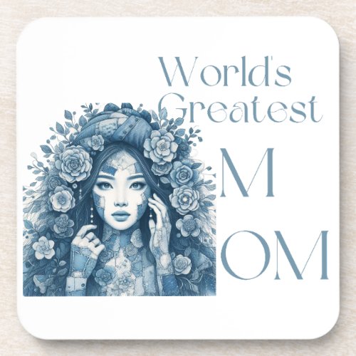 Worldâs greatest Mom  Beverage Coaster