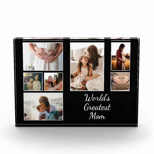 Worlds Greatest Mom Family Child 7 Photo Collage