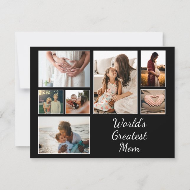 World’s Greatest Mom Family Child 7 Photo Collage (Front)