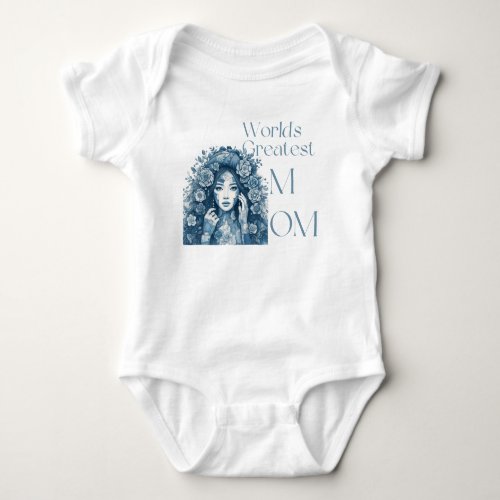 Worldâs greatest Mom T_Shirt Baby Bodysuit