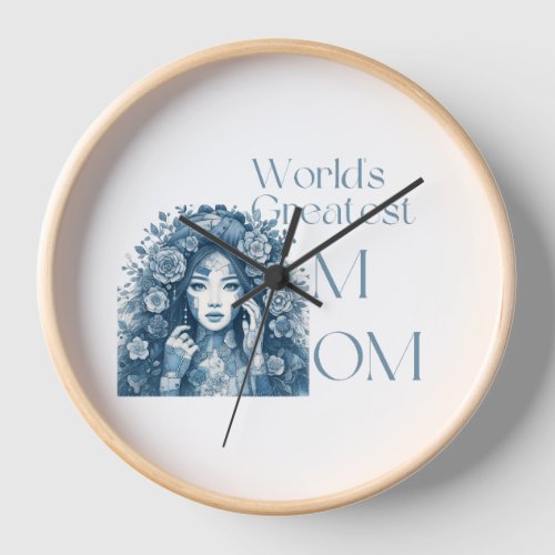 Worldâs greatest Mom Wall Clock
