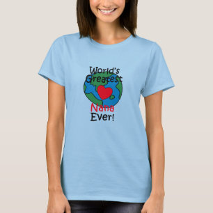 World’s Greatest Nana Heart T-Shirt