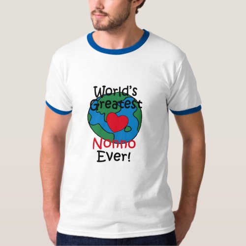 Worldâs Greatest Nonno Heart T_Shirt