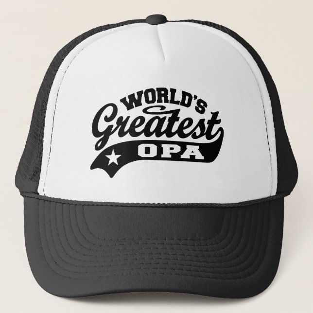 World’s Greatest Opa Trucker Hat (Front)