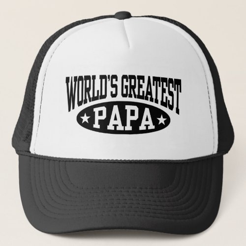 Worlds Greatest Papa Trucker Hat